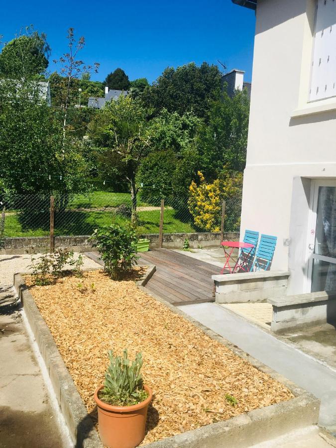 Logement Independant,Calme A 2 Pas Du Centre Ville Lannion Zewnętrze zdjęcie